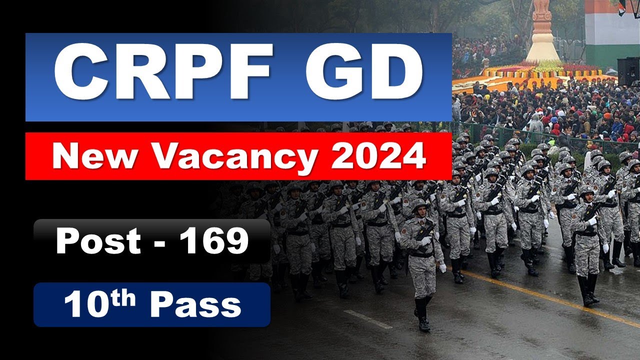CRPF Recruitment 2024 Constable (Sports Quota) 169 Posts Online Application